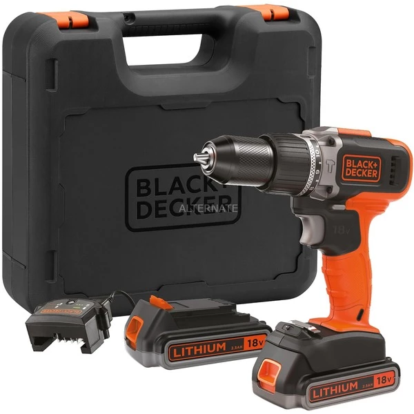 BLACK+DECKER BCD003ME2K-QW, Perceuse à Percussion 3 BLACK+DECKER BCD003ME2K-QW, Perceuse à Percussion