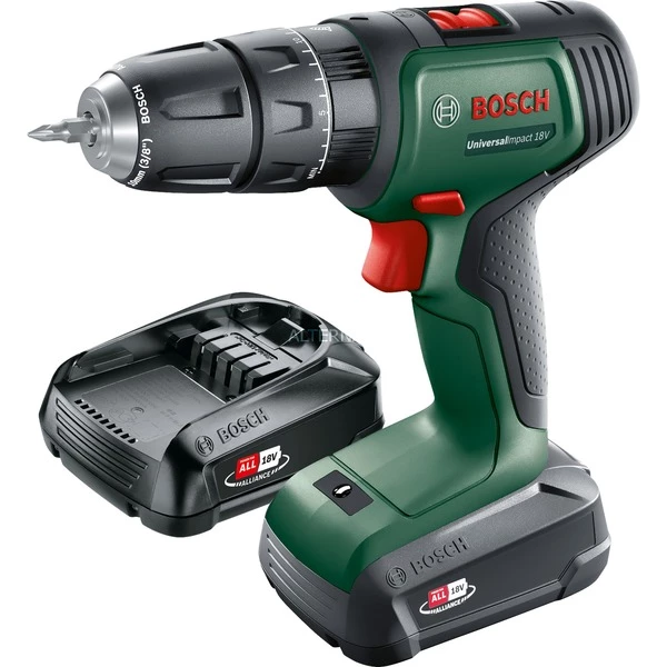 Bosch UniversalImpact 18V 1450 Tr/min Sans Clé 1,3 Kg Noir, Vert, Rouge, Perceuse/visseuse 3 Bosch UniversalImpact 18V 1450 Tr/min Sans Clé 1,3 Kg Noir, Vert, Rouge, Perceuse/visseuse