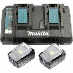 Makita 199482-2 Batterie Et Chargeur D’outil électroportatif Ensemble De Batterie Et De Chargeur, Bundle