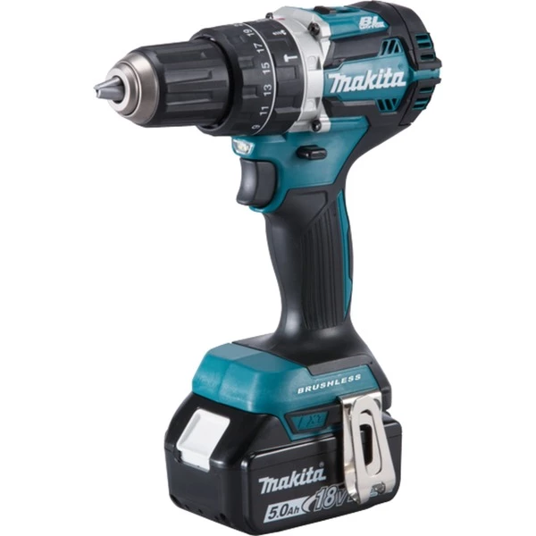 Makita DHP484RTJ Perceuse Sans Clé 1,8 Kg Noir, Bleu, Perceuse à Percussion